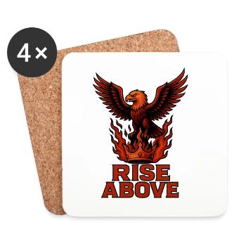 Rise Above – Macht und Ruhm - Untersetzer (4er-Set) - Weiß - Vorne
