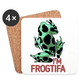 Ich bin Frogtifa - Untersetzer (4er-Set) - Weiß - Vorne
