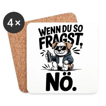 Si vous demandez comme ça, non. - Dessous de verre (lot de 4) - blanc - Devant