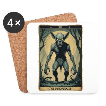 The Pukwudgie Mythologische Kreaturen - Untersetzer (4er-Set) - Weiß - Vorne