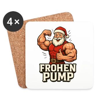Happy Pump Biceps Gym - Coasters (set of 4) - white - Front