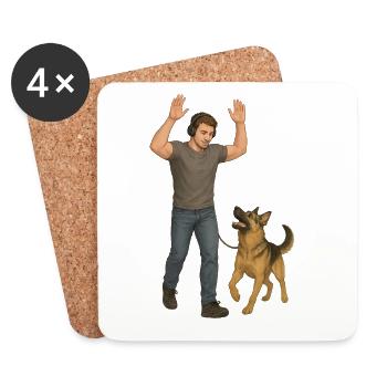 On the way - Coasters (set of 4) - white - Front