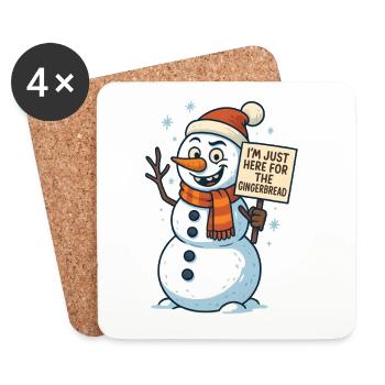 Gingerbread Man Gingerbread Gingerbread Men Gift - Coasters (set of 4) - white - Front