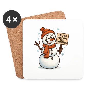 Gingerbread Man Gingerbread Gingerbread Men Gift - Coasters (set of 4) - white - Front
