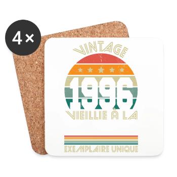 1996 – Vintage – Unique copy - Coasters (set of 4) - white - Front
