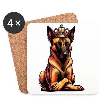 Malinois Belgian Shepherd Malinois Owner - Coasters (set of 4) - white - Front