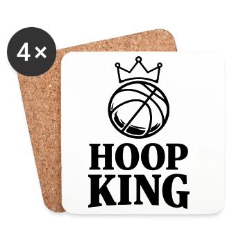 Basketball - Hoop King - Coasters (set of 4) - white - Front