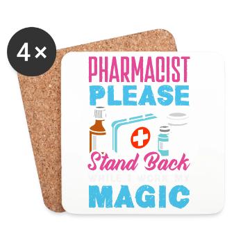Apotheker Pharmazeutisch-technischer - Untersetzer (4er-Set) - Weiß - Vorne