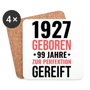 Born in 1927 – Matured to perfection - Coasters (set of 4) - white - Front