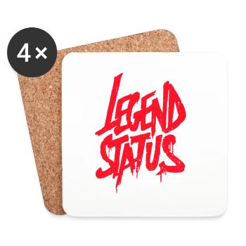 Legend Status Graffiti - Coasters (set of 4) - white - Front