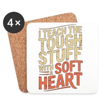 Nurse Educator I Teach The Tough Stuff RN Educator - Coasters (set of 4) - white - Front