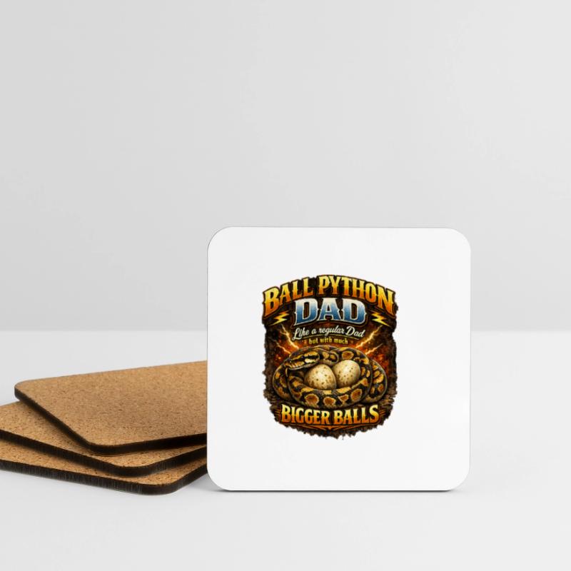 Ball Python Dad Größere Eier Königspython Besitzer Untersetzer (4er-Set)