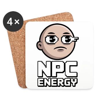 NPC Energy Pixel Pop - Coasters (set of 4) - white - Front