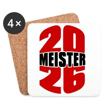 Champion 2026 Championship - Coasters (set of 4) - white - Front