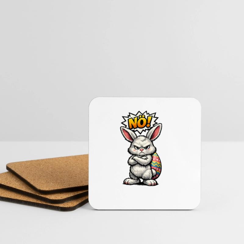Nope Easter Bunny Easter Coasters (set of 4)