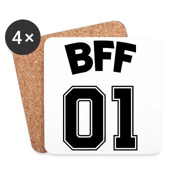 bff_01_best_friends - Coasters (set of 4) - white - Front