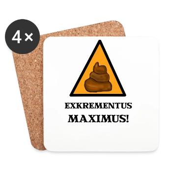 Excrementus Maximus! Funny spell children - Coasters (set of 4) - white - Front