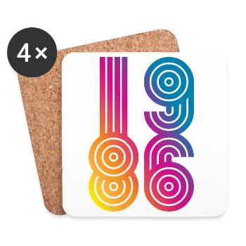 86 Eight Six 1986 - Coasters (set of 4) - white - Front