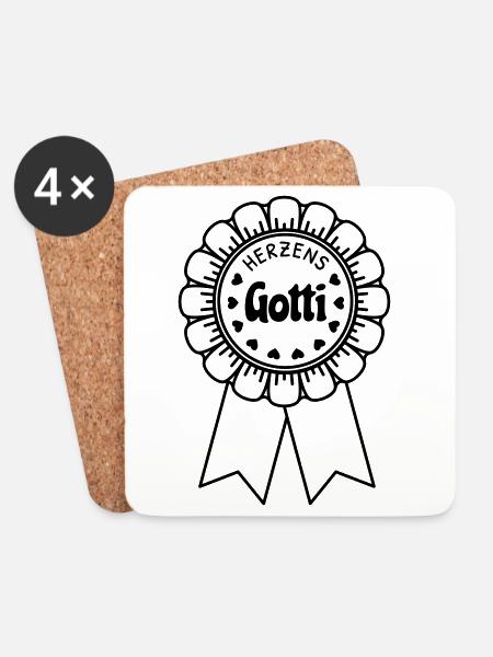 Gotti of the Heart - Coasters (set of 4) - white