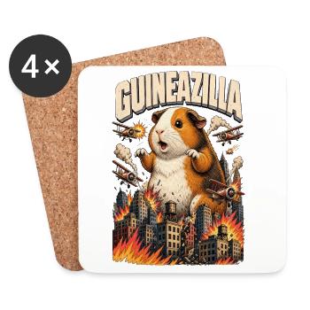 GUINEAZILLA - Coasters (set of 4) - white - Front