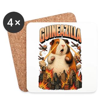 GUINEAZILLA - Coasters (set of 4) - white - Front