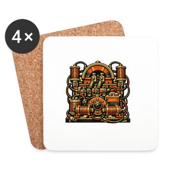 Electrician Tools Power Technology Design - Coasters (set of 4) - white - Front