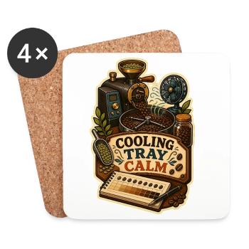 COOLING TRAY CALM - Coasters (set of 4) - white - Front