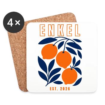 Grandchildren 2026 - Coasters (set of 4) - white - Front