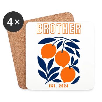 Brother 2024 - Coasters (set of 4) - white - Front