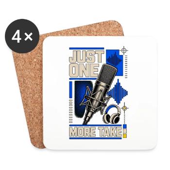 JUST ONE MORE TAKE - Dessous de verre (lot de 4) - blanc - Devant