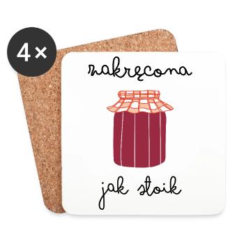 Twisted like a jar - Coasters (set of 4) - white - Front