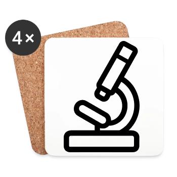 Microscope - Coasters (set of 4) - white - Front