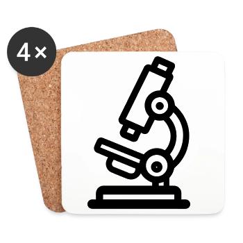 Microscope - Coasters (set of 4) - white - Front