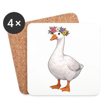 Goose - Coasters (set of 4) - white - Front