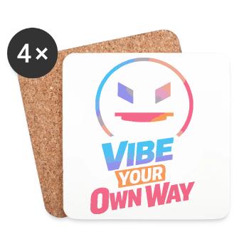 Vibe Your Own Way - Coasters (set of 4) - white - Front