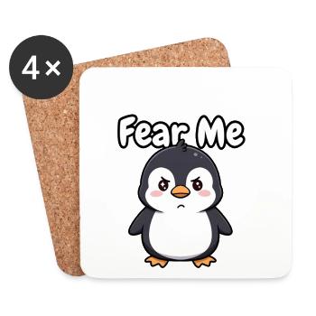 Crains Moi Penguin - Dessous de verre (lot de 4) - blanc - Devant