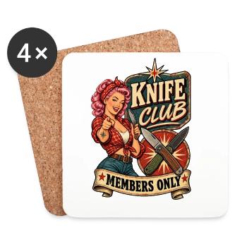 Klingenclub Members Only - Coasters (set of 4) - white - Front