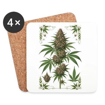 Love_nature - Coasters (set of 4) - white - Front