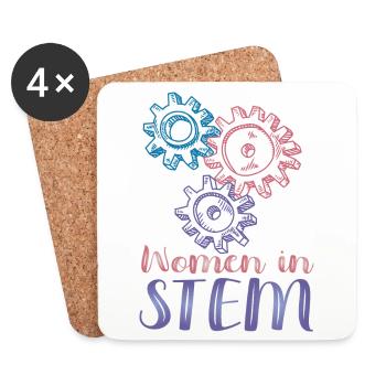 Women In Stem - Technik - Untersetzer (4er-Set) - Weiß - Vorne