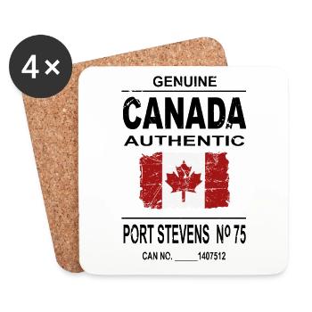 Kanada - Maple Leaf - Canada - Untersetzer (4er-Set) - Weiß - Vorne