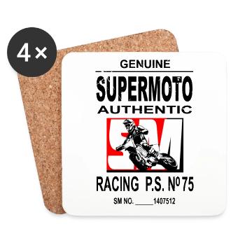 Supermoto - Coasters (set of 4) - white - Front