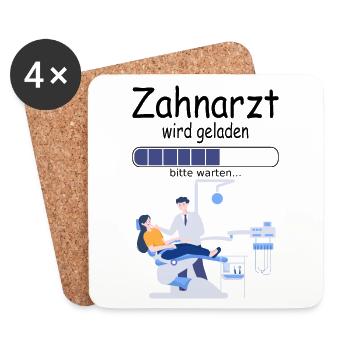 Angehende Zahnärzte Zahnarzt Ausbildung Baby Junge - Untersetzer (4er-Set) - Weiß - Vorne