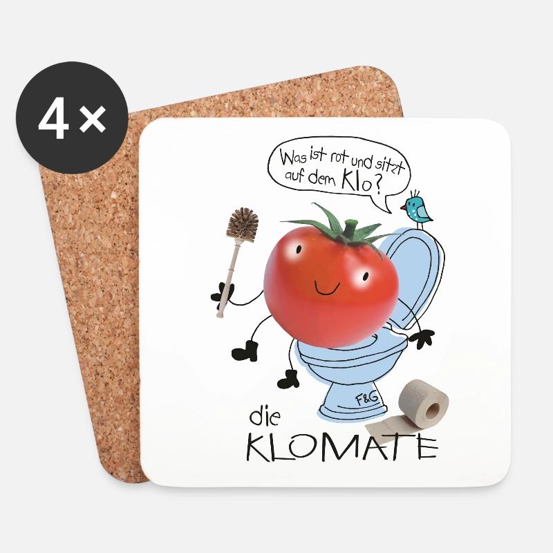 Klomate - Untersetzer (4er-Set) - Weiß