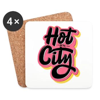 summer heat - Coasters (set of 4) - white - Front