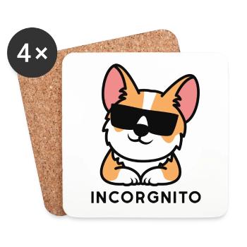 Incorgnito - Coasters (set of 4) - white - Front