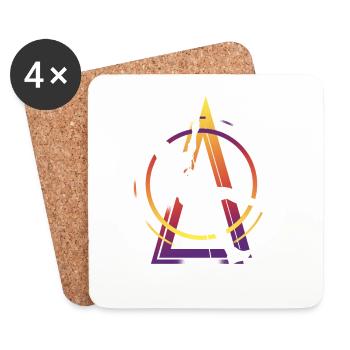 Climbing Climbing Climbers Mountains Climbing Wall - Coasters (set of 4) - white - Front