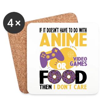 Wenn dies bei dem animierten Videospiel nicht der Fall ist, tun Sie - Untersetzer (4er-Set) - Weiß - Vorne