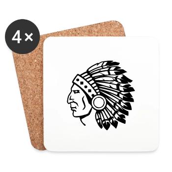Indian - Coasters (set of 4) - white - Front