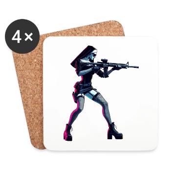 Divine Justice - Coasters (set of 4) - white - Front