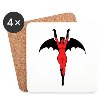 666 - Dessous de verre (lot de 4) - blanc - Devant